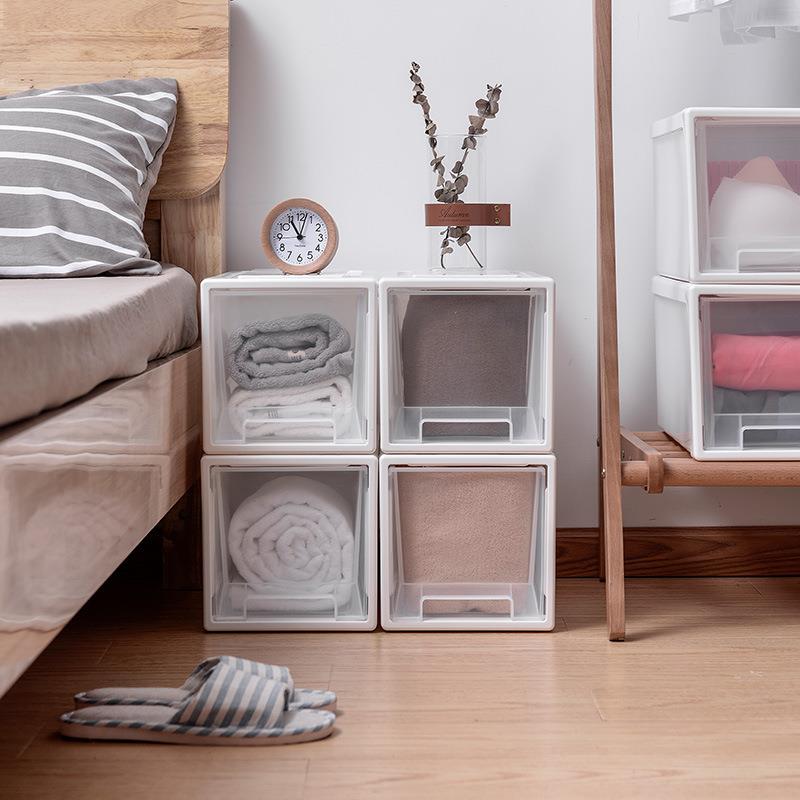 夹缝抽屉式收纳柜塑料收纳箱卫生间整理柜厨房置物架窄缝隙收纳盒