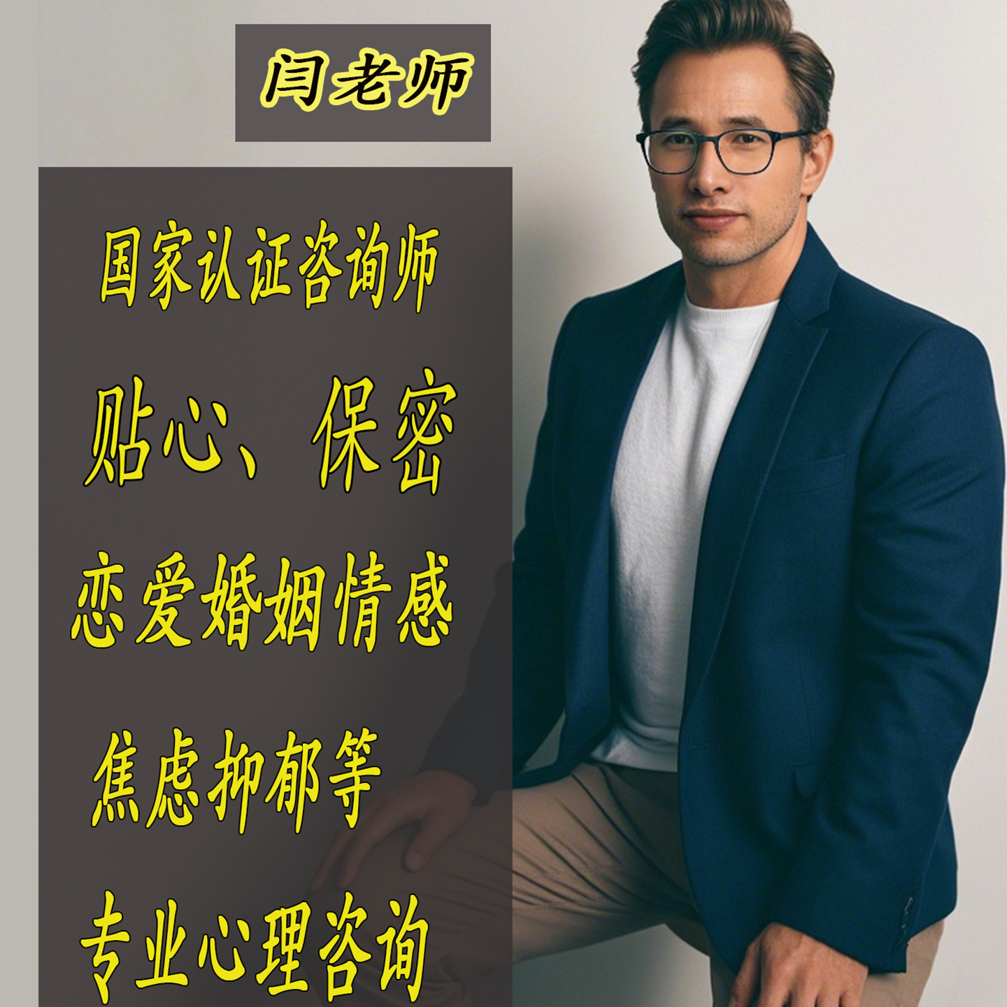 情绪情感婚姻分析分手失恋家庭离婚失眠焦虑抑郁疏导心理咨询
