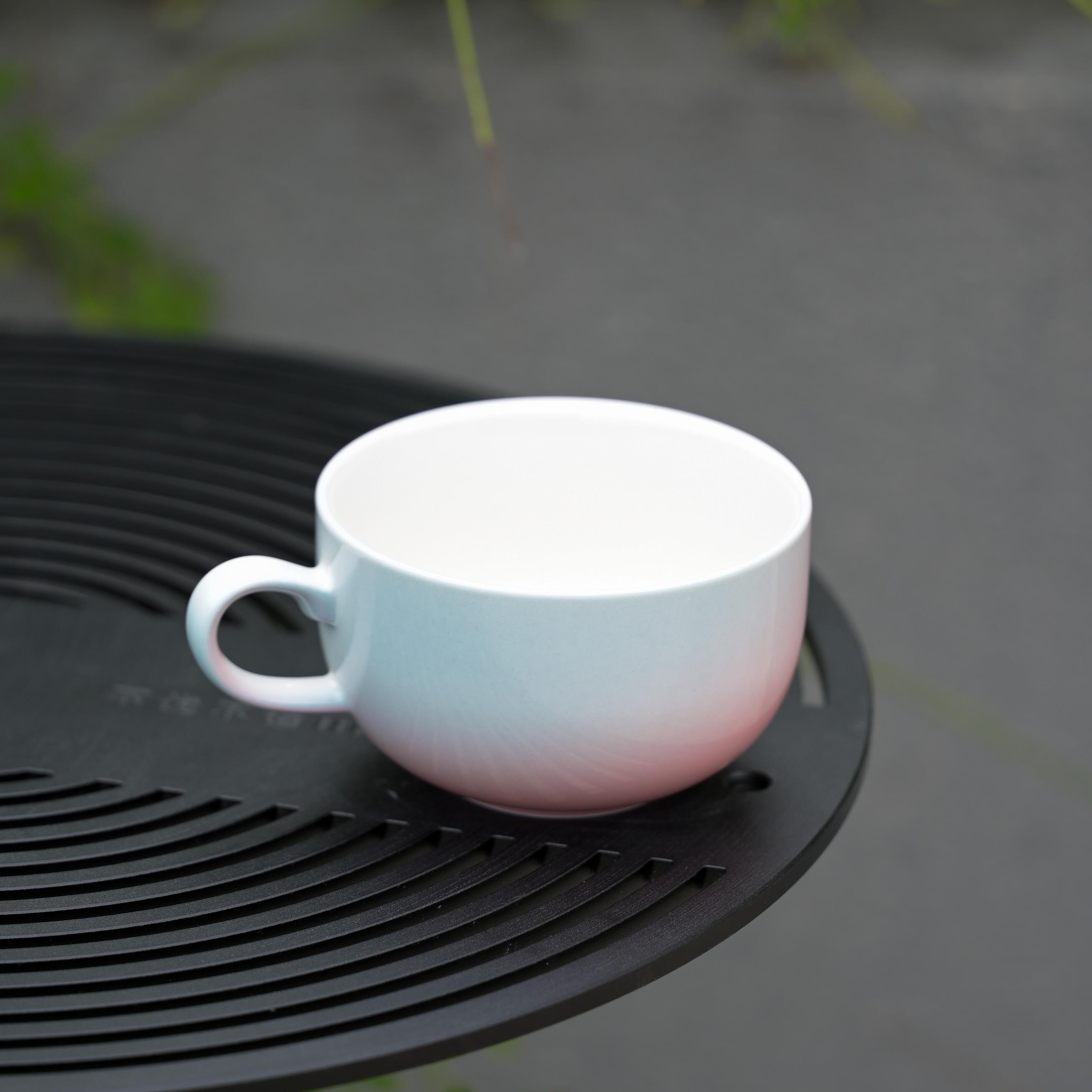 窑宝宣 拿铁杯 泽田杯 手作咖啡杯 店用300ml出品杯 专业拉花杯