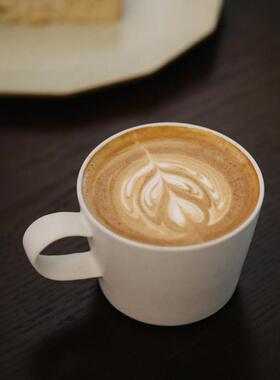 伍杯310ML景德镇咖啡杯马克杯陶瓷白釉水杯早餐杯子茶杯挂耳日式