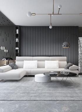 地毯客厅斯堪的纳维亚现代简单灰色咖啡桌地毯无障碍豪华风格卧室