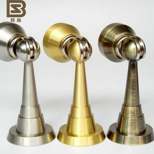 意大利邦尚全铜门吸强磁吸力加厚纯铜门碰墙地吸门挡防撞门阻901