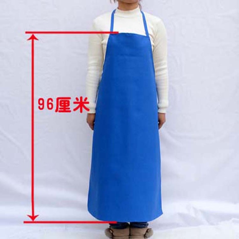 防水油无兜皮革水产工厂围裙饭店厨房洗碗工作白黑红蓝色劳保围裙