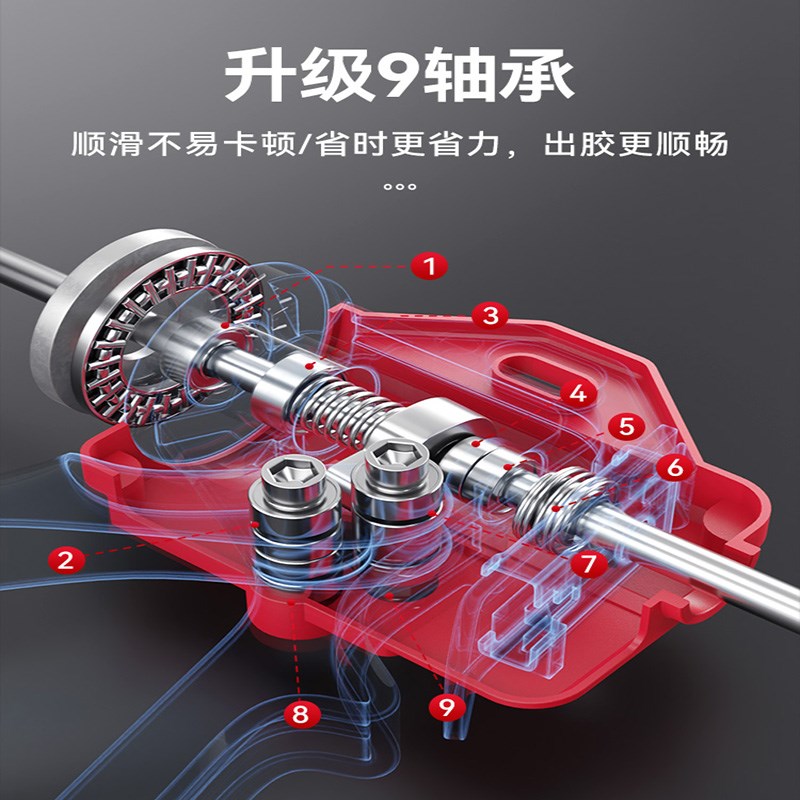 玻璃胶枪自动断胶家用结构胶胶枪专用配件门窗专业手工美缝打胶枪