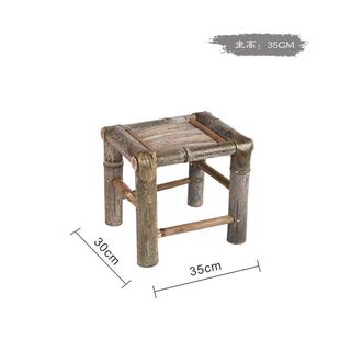 手工竹制竹凳子家用休闲工厂上班凳子竹板凳 复古风传统竹编老式