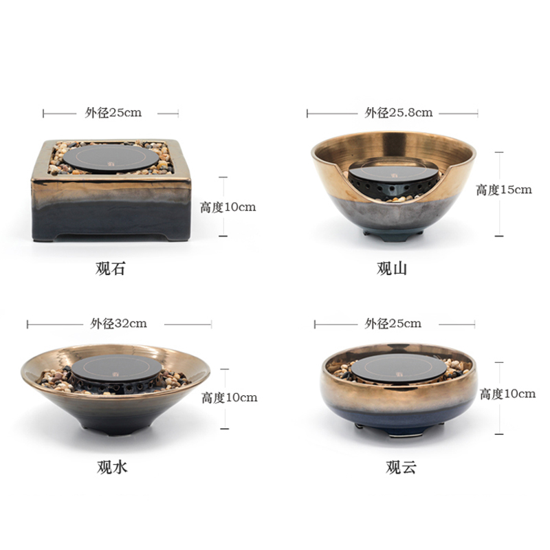 电陶炉家用煮茶炉铸铁壶专用金银烧系列电淘炉电热光波炉迷你静音