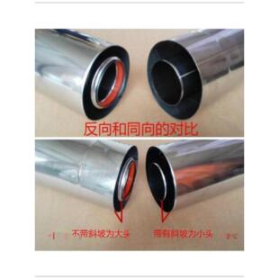 壁挂炉排烟管烟筒烟道平衡机式热水器弯头加长不锈钢双层排气管