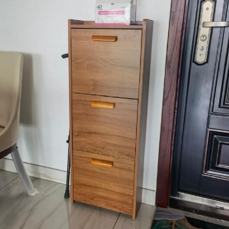 超薄翻斗两层矮鞋柜简约家用进门口外窄款小尺寸省空间简易低鞋架