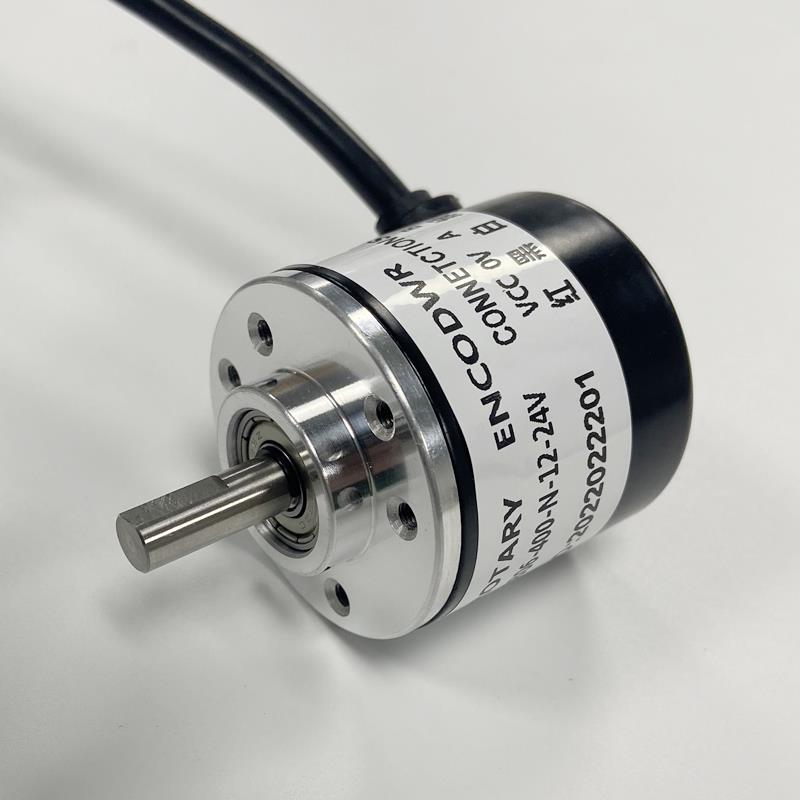 全新增量式光电旋转编码器实心轴高精度记米AB两相100-1024脉冲线