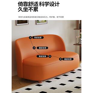 简约现代超窄版沙发客厅小户型双人三人位阳台卧室小沙发店铺公寓