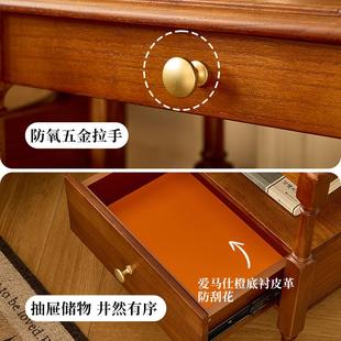 本来就复古/圣保罗床头柜/法式复古床头置物架中古实木斗柜边柜子