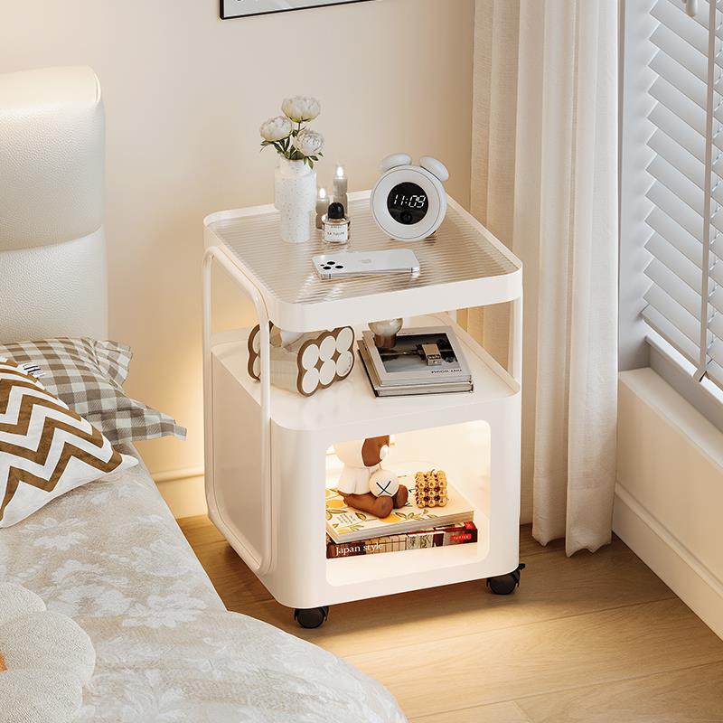 铁艺床头柜家用卧室小型床边置物架子替代品小边几可移动2025爆款
