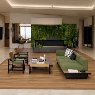 样品屋展示中心部沙发组合新中式会所休闲接待架空层沙发酒店大堂