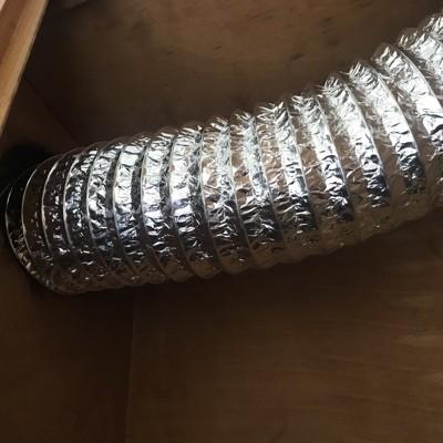抽油烟机排烟管道家用铝箔伸缩止逆阀厨房吸油烟机配件大全排风管
