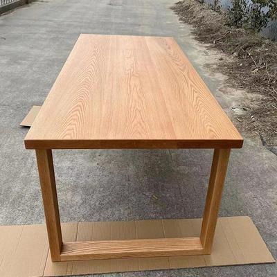 实木餐桌松木mo比恩餐桌长方形家用饭桌客厅餐书桌一体原木大桌子