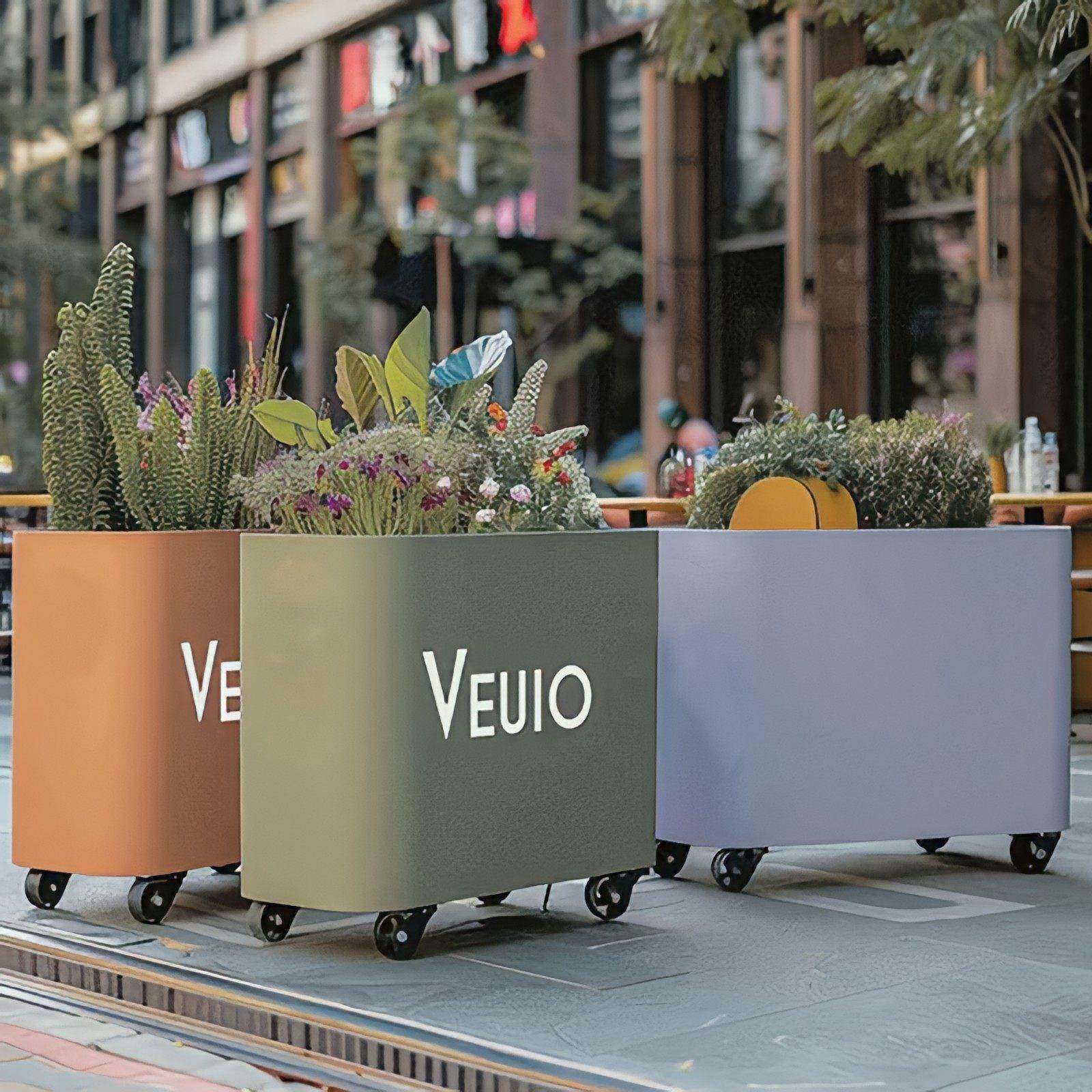 移动花箱带万向轮圆角铁艺金属花槽商铺露台外摆隔断创意成品花坛,商业/办公家具,花坛/花箱,淘宝优惠券,粉丝福利购,淘宝优惠卷