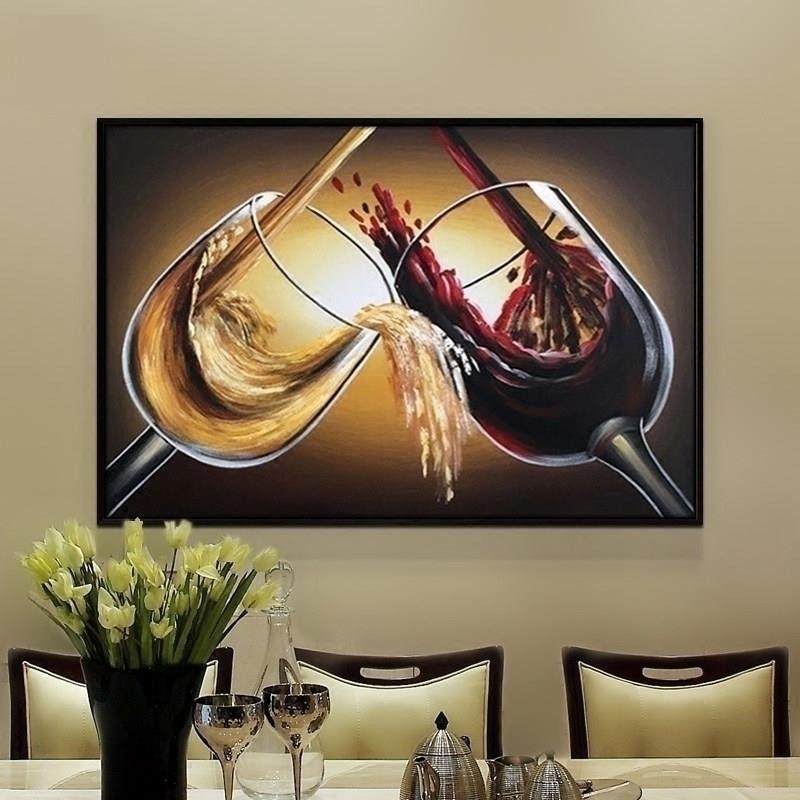 钻石绣2025新款餐厅画欧式红酒杯5d贴钻十字绣饭厅客厅钻石画满钻,居家布艺,钻石绣,淘宝优惠券,粉丝福利购,淘宝优惠卷
