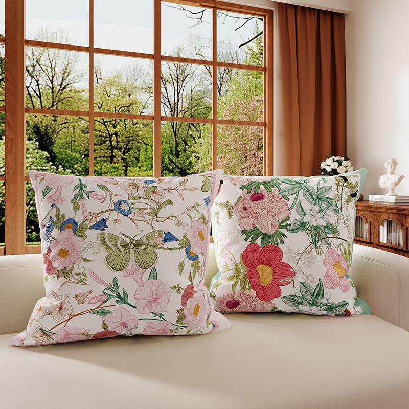 法式田园客厅沙发抱枕靠枕轻奢高档天鹅绒方形枕套飘窗枕床头靠垫,居家布艺,靠垫/抱枕,淘宝优惠券,粉丝福利购,淘宝优惠卷