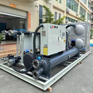 大型工业碳钢水冷螺杆冷水机化工纺织专用30 100匹降温