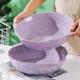 12英寸双耳大汤碗陶瓷大容量汤盆耐高温双耳防烫2024新款 紫色大碗