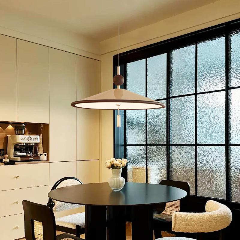 由灯记法式中古风铃餐厅吊灯新中式茶室高级感侘寂风禅意餐桌灯具