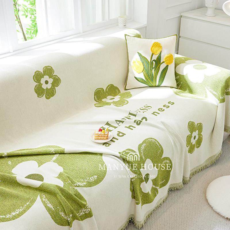 蔓越家 夏花 雪尼尔沙发巾四季通用沙发盖布全包沙发套罩沙发垫子,居家布艺,沙发套,淘宝优惠券,粉丝福利购,淘宝优惠卷