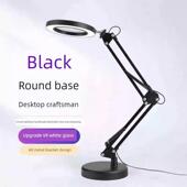 20X高清美容阅读数字电路板维修台灯雕刻焊接锡桌面放大镜带光