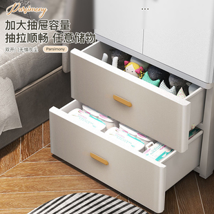 70CM宽哑光宝宝衣柜收纳柜新生婴儿小衣橱儿童柜子女孩衣服挂衣柜