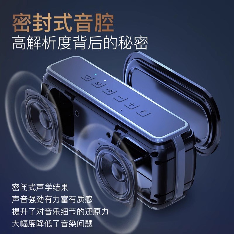 60W蓝牙音箱高音质超大音量无线大功率便携式户外低音炮小音响