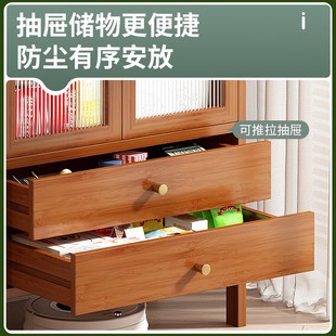 书架落地置物架书柜防尘夹缝柜子实木收纳架储物柜家用客厅置物柜