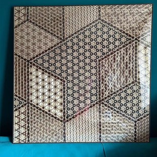 竹编装修吊顶竹席婚礼布置民宿酒店农家乐装饰镂空屏风隔断网定制