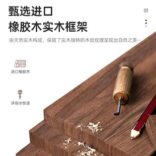 家用小户型复古风客厅饭桌椅组合长方形实用 实木岩板餐桌2025新款