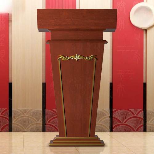 实木演讲桌发言台学校演讲台教师讲台桌酒店接待台4s店迎宾台餐厅