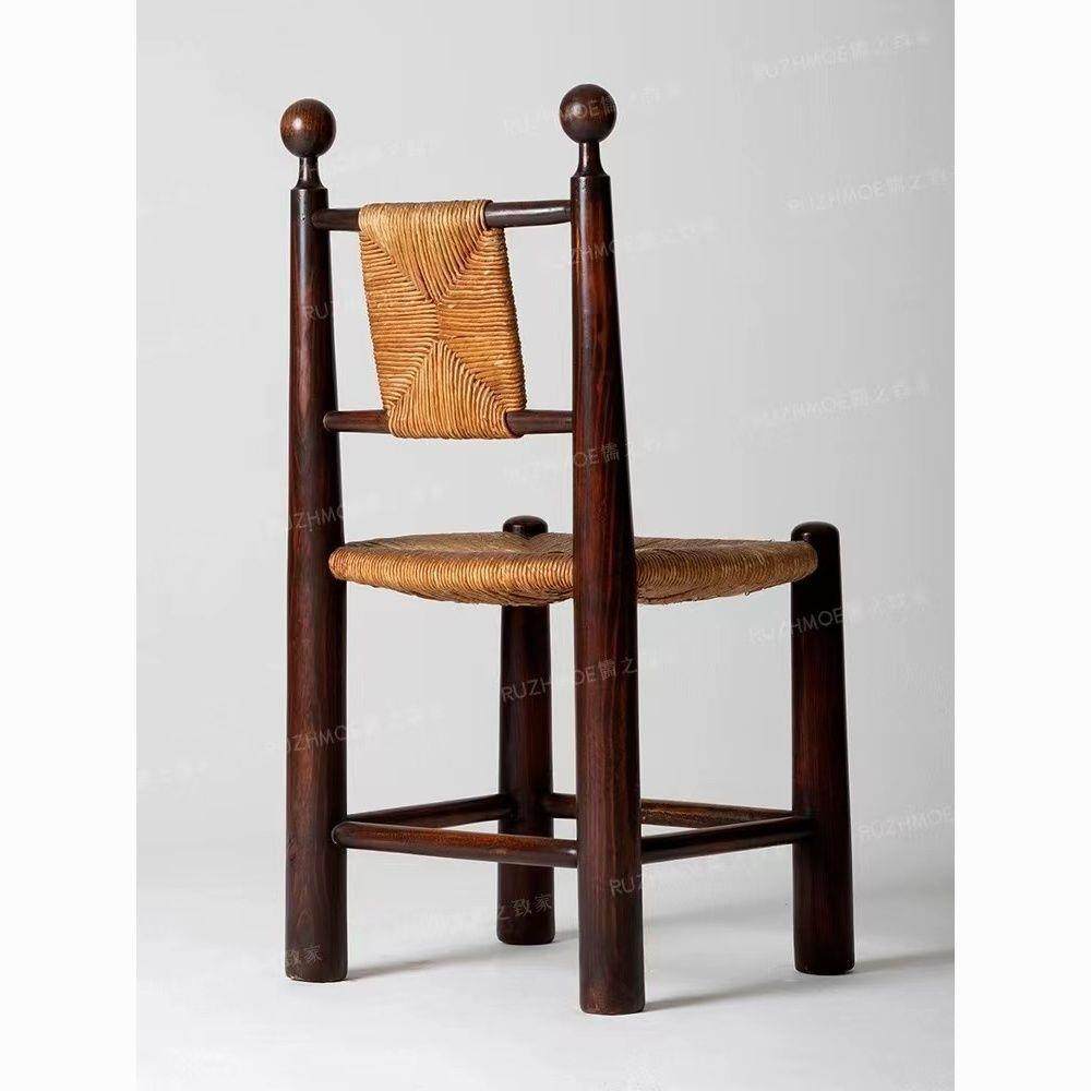 中古实木编藤餐椅复古草藤椅子家用简约民宿咖啡厅休闲藤椅靠背椅,3C数码配件,USB灯,淘宝优惠券,粉丝福利购,淘宝优惠卷
