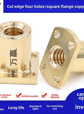 方法兰边切四孔铜螺母T10 Mtsgr12 14 16 20 25 ljl1 /82