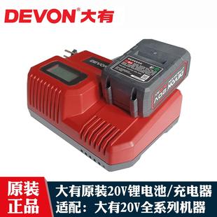 大有20V冲击钻电锤扳手电钻角磨机5150锂电池5378充电器通用配件