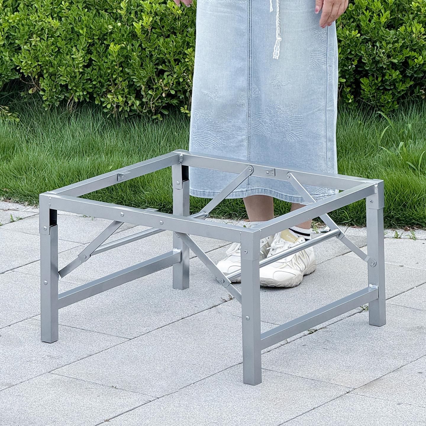 正方形折叠小桌腿支架 简易桌架 桌子腿支撑脚折叠桌脚 矮桌桌腿