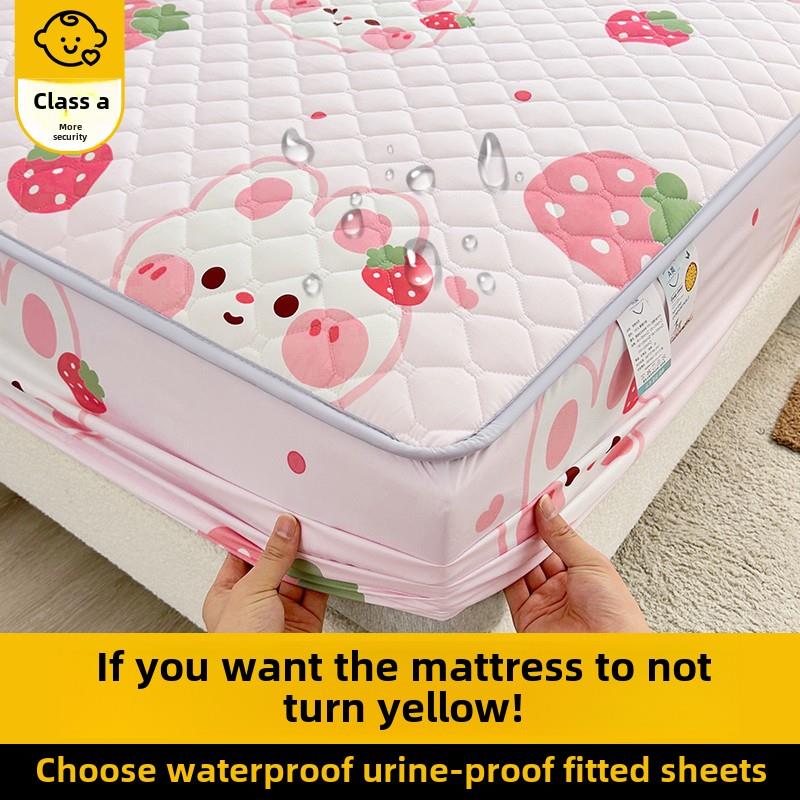 A类防水隔尿床笠床罩床单套夹棉防尘罩席梦思床垫保护罩2025新款