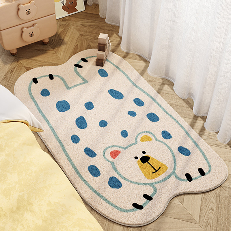 儿童房间床边毯女孩卧室床头地毯卡通地垫家用房间床前客厅爬爬垫,居家布艺,床边毯,淘宝优惠券,粉丝福利购,淘宝优惠卷