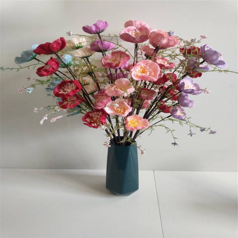 仿真芙蓉花假花杜鹃花彩蝶粉蝶花束客厅装饰花餐桌办公摆设摆件花,鲜花速递/花卉仿真/绿植园艺,仿真花,淘宝优惠券,粉丝福利购,淘宝优惠卷