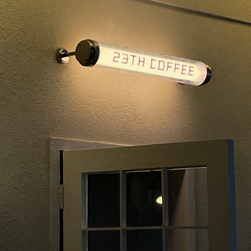 透明亚克力圆管灯箱 内置高亮LED灯 灯光透亮