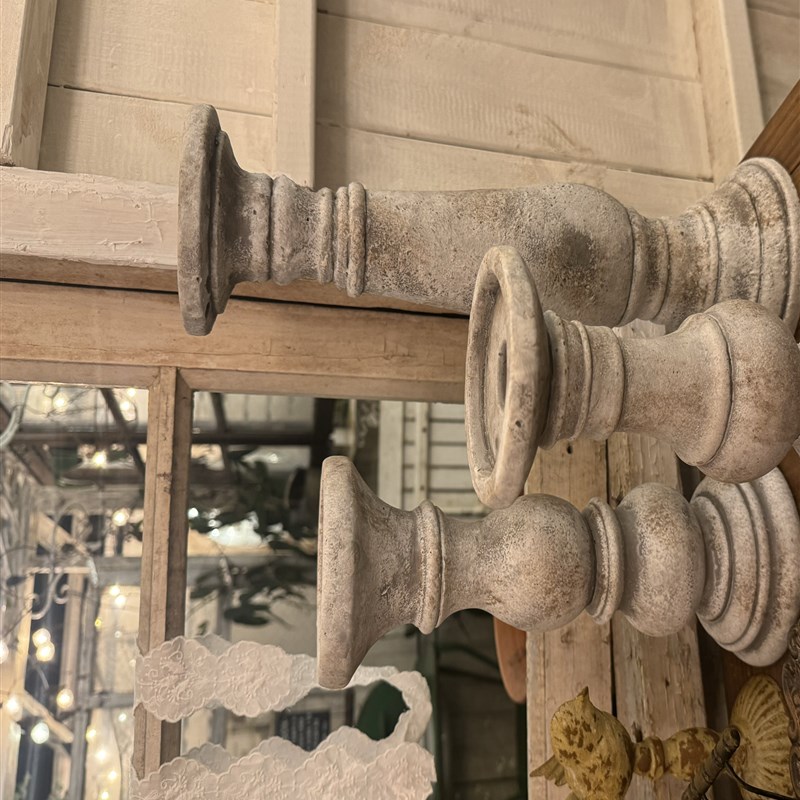 复古做旧水泥烛台花园装饰摆件杂货