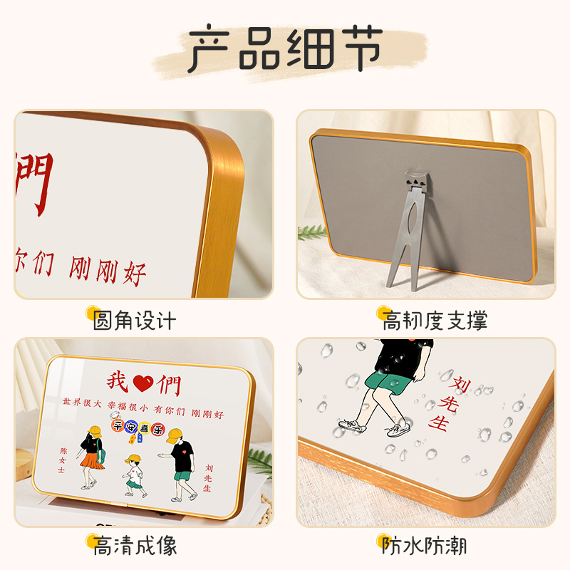 一家三口创意摆件装饰画电视柜酒柜玄关客厅卧室家居定制乔迁礼物图片