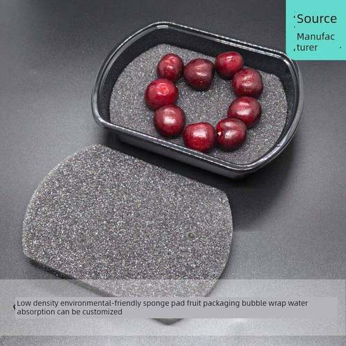 樱桃樱桃海绵垫圆边水果盒0.5kg包装特殊海绵增加吸收海绵包装防