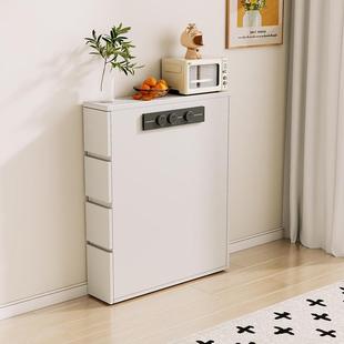 岛台柜单独窄款 实木餐边柜饭厅定制小户型靠墙收纳柜双面茶水柜