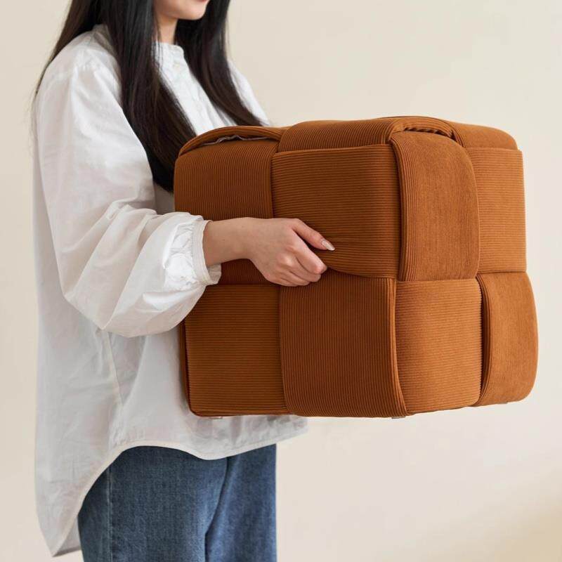 优凡造物 矮凳网红奶油风沙发客厅脚踏坐墩门口换鞋凳方凳小凳子