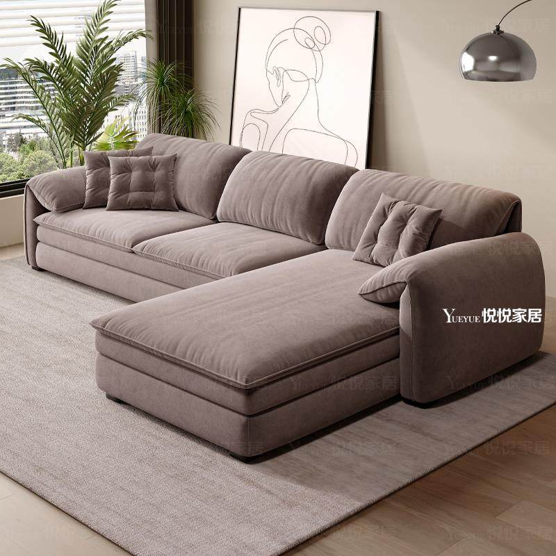 小户型沙发床可折叠多功能两用小户型带贵妃实木高端磨砂绒新款