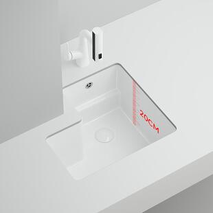 阳台切角陶瓷台下盆墙角异形洗手盆单盆家用加深洗衣盆洗脸池水槽