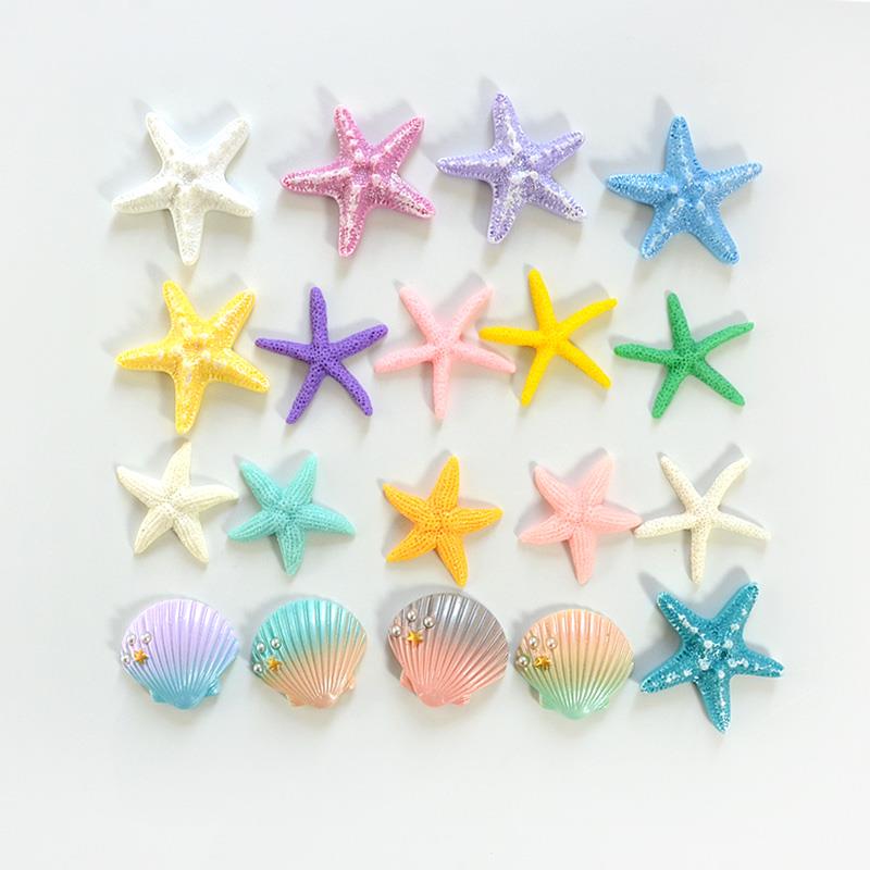 树脂仿真海星 地中海五指海星 小海星 鱼缸造景 摄影道具