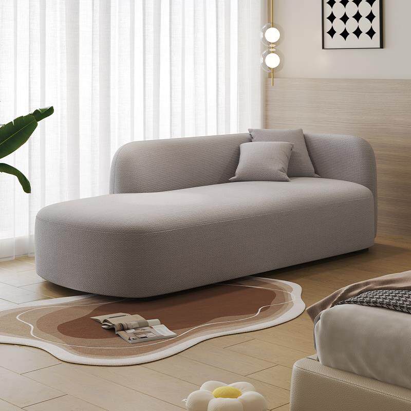 政府补贴琦涵奶油风棉麻布艺贵妃现代网红客厅卧室酒店名宿单人椅